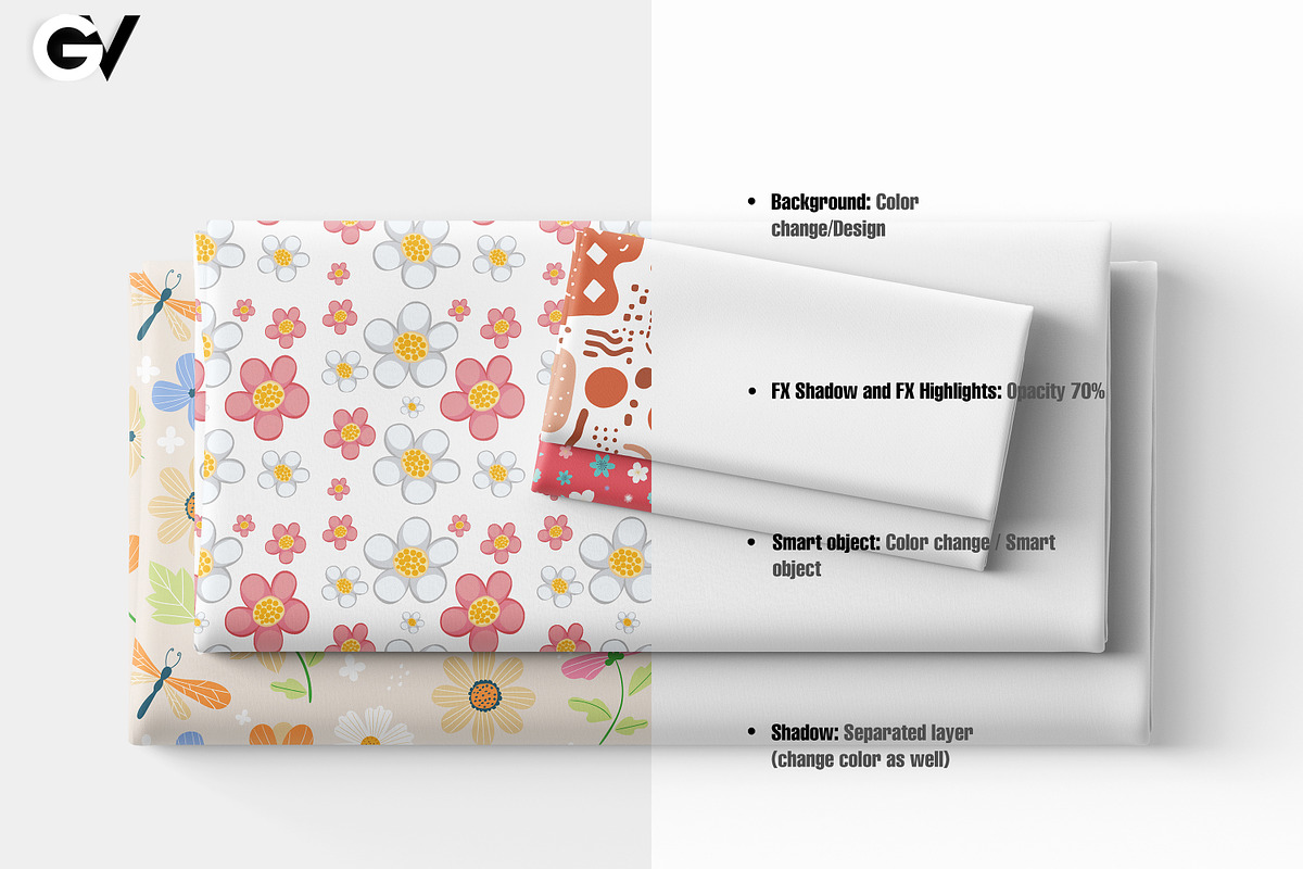 Folded Bedding Set Mockup 6 PSD, a Household Mockup by GraphicVil (Photo 2 of 9)