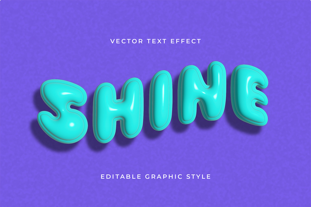 3D Inflated Text Effect, a Templates & Theme by studiogstock