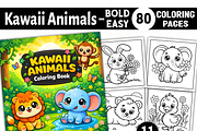 Kawaii Animals Coloring Book for Kid, an Animal Illustration by Ink Gallery (Thumbnail 1 of 4)