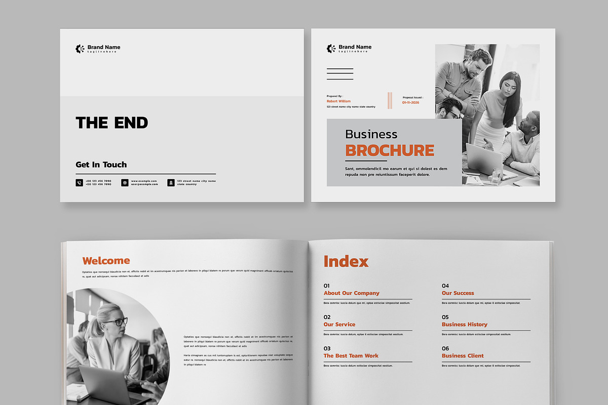 Corporate Business Brochure Layout, a Brochure Template by ContestDesign (Photo 2 of 5)