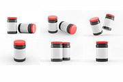 Protein Supplement jar bottle mockup, a Packaging Mockup by Adstart (Thumbnail 4 of 4)