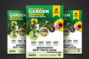 Garden Services Flyer Template, a Flyer Template by AfzaalGraphics (Thumbnail 1 of 4)