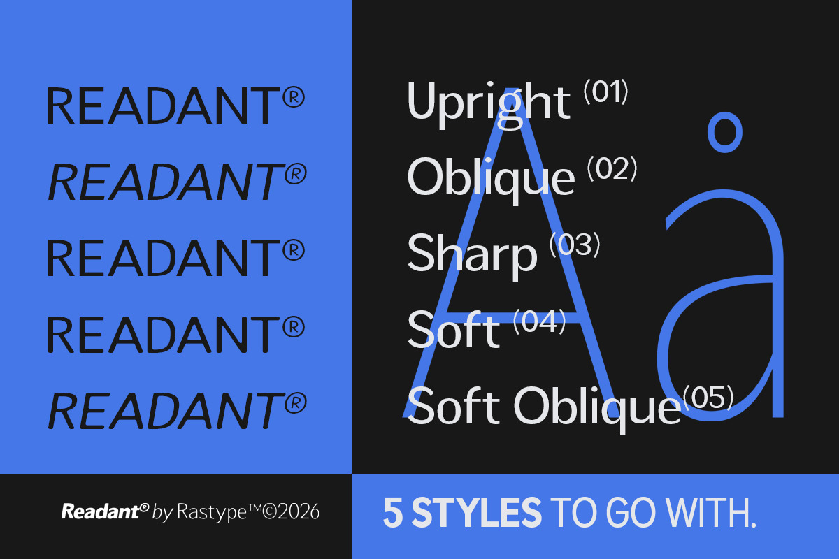 Readant Expanded - Family Font, a Sans Serif Font by Rastype (Photo 6 of 10)