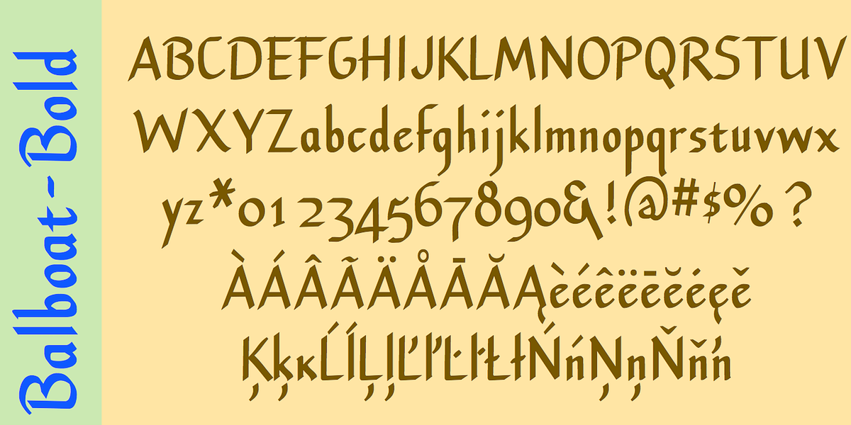 Balboat, a Handwritten Font by Ingrimayne Type (Photo 5 of 8)