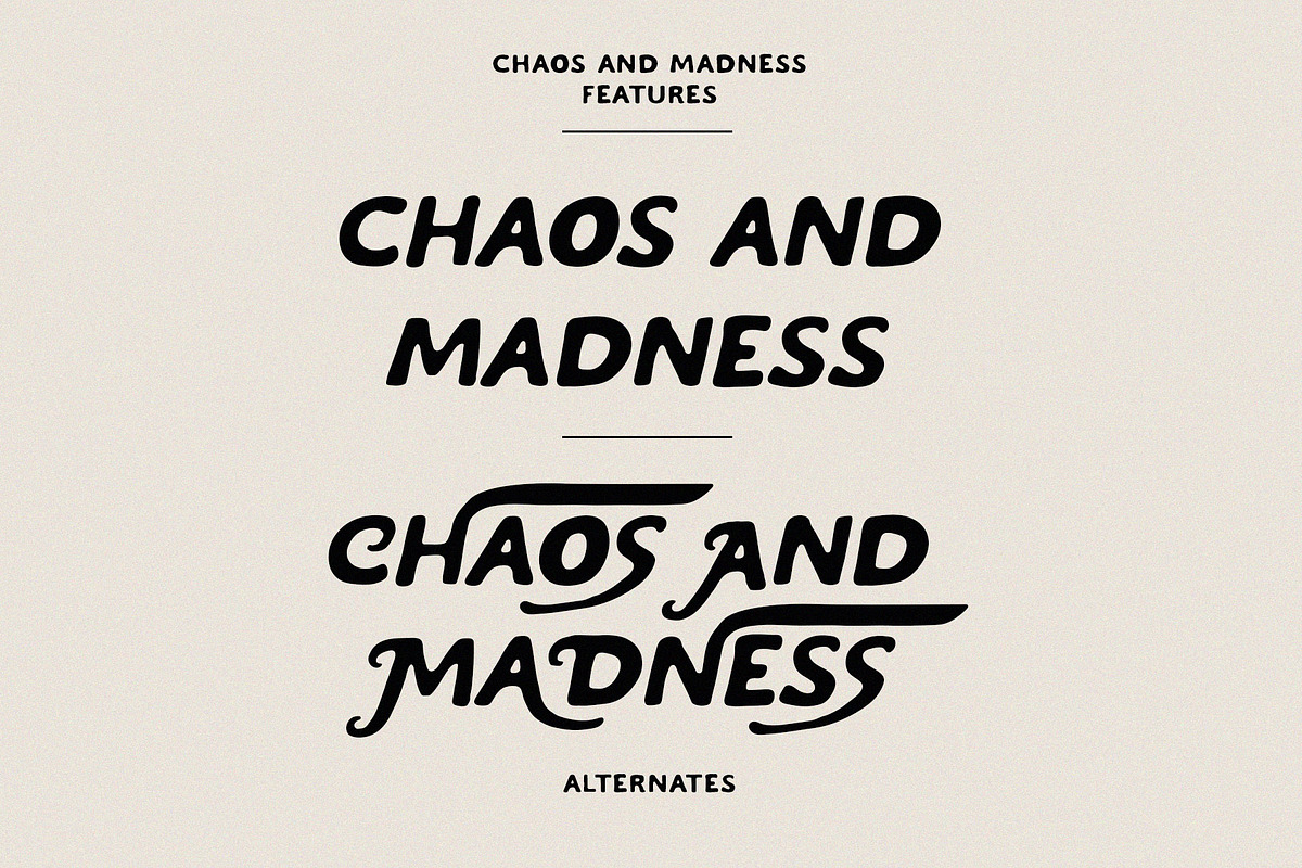 Chaos and Madness - Handdrawn Font preview 6