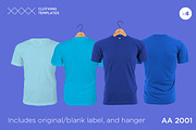 AA 2001 -Blank T-shirt mock up set, a Shirt Mockup by Clothing Templates (Thumbnail 3 of 3)