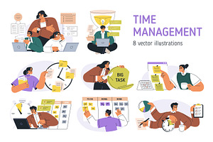 Time management. Business concept, a Work Illustration by Good Studio