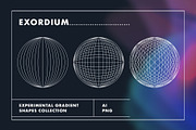 Exordium Dynamic Gradient Shapes, a Texture Graphic by Polar Vectors (Thumbnail 12 of 16)