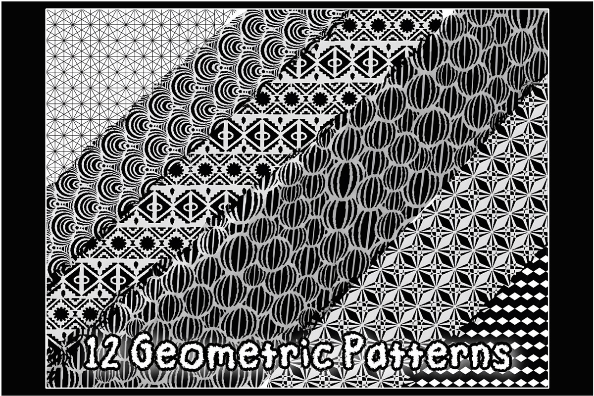 Hand Drawn Pattern Digital Brush Set, a Brush Add-On by Willow & Wheat (Photo 4 of 4)