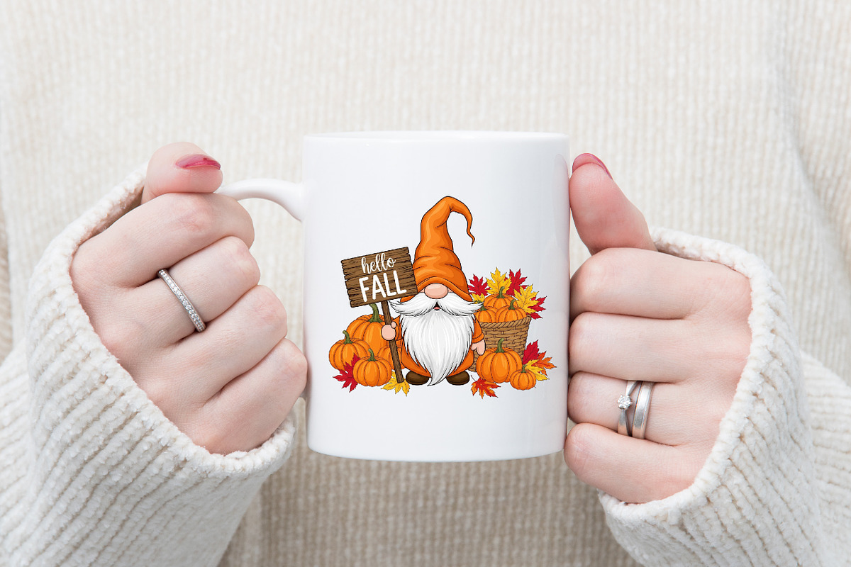 Autumn Pumpkin Gnome Hello Fall PNG, a Graphic by Designking (Photo 4 of 4)