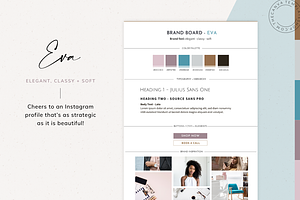 Eva Instagram Landing Page Templates