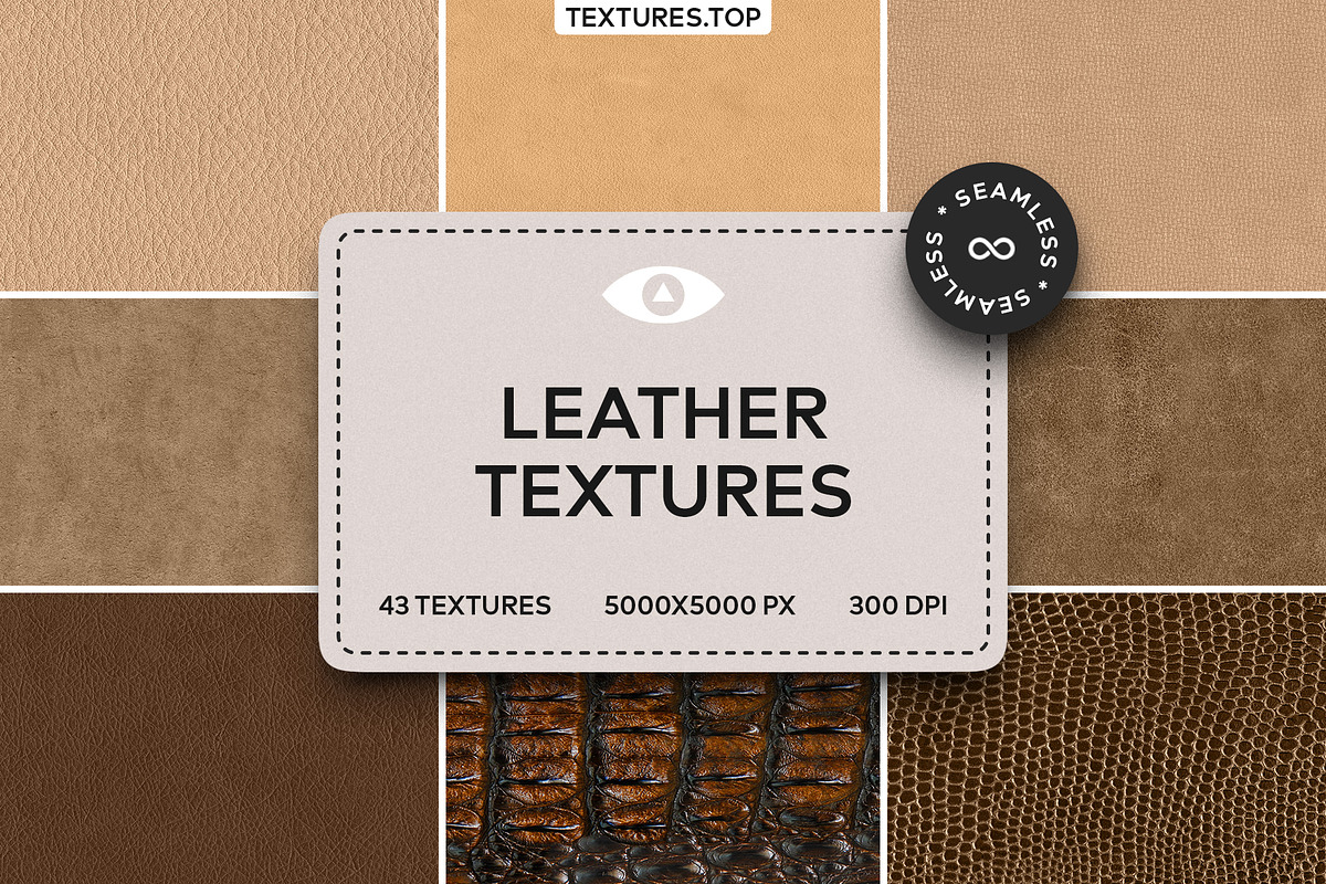 43 Seamless Leather Texture Pack, a Texture Graphic by Top Textures (Photo 1 of 9)