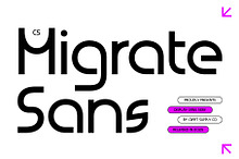 CS Migrate – Modern Display Font