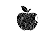 Apple Fruit Vector Icon Bundle, an Illustration by musafir_fashion (Thumbnail 18 of 49)