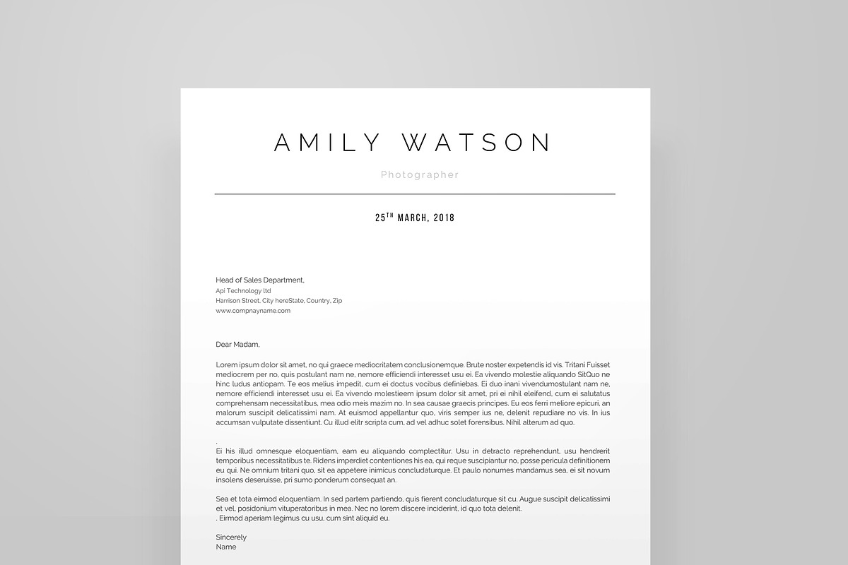 Minimal Resume in Word, a Resume Template by paulresume (Photo 4 of 5)