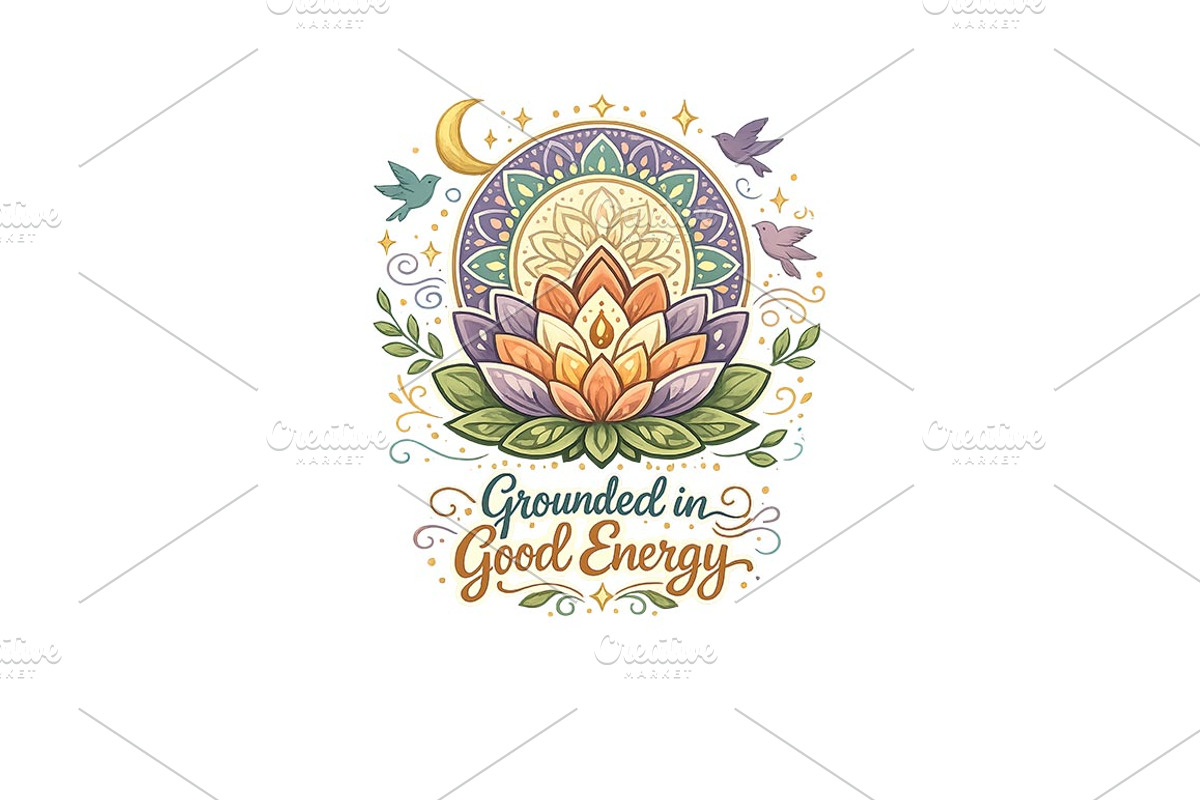 Grounded in Good Energy Wall Art, a Background Graphic by LaseredNinja (Photo 1 of 3)