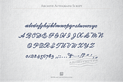 Archive Autograph Script, a Script Font by Archive Type Fonts (Thumbnail 3 of 3)