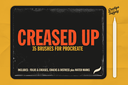 Creased Up Brush Pack for Procreate, a Brush Add-On by Horlleys (Thumbnail 1 of 4)