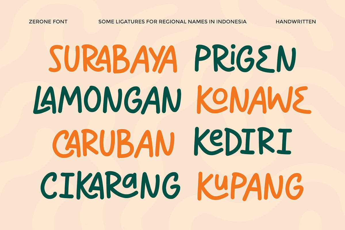 Zarone - Handwritten Display Font, a Handwritten Font by Flawless And Co (Photo 5 of 10)