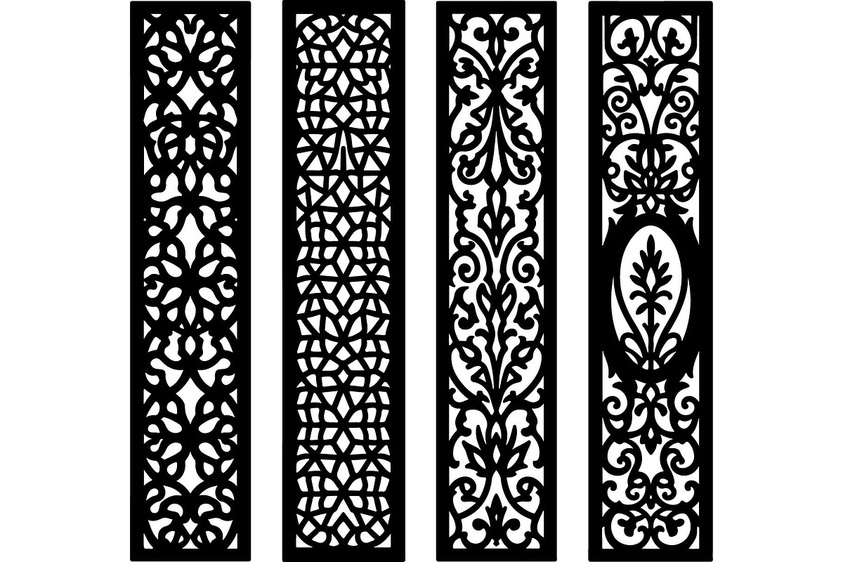 Black Laser Cut Panel Set, an Object Graphic by jahid234 (Photo 12 of 13)
