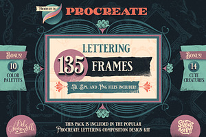 Procreate Frame Brush Stamps