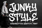 Junky Style - Freestyle Graffiti, a Handwritten Font by figuree studio (Thumbnail 1 of 8)