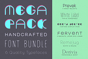 Handed Font Pack: 6 typefaces, a Font by Ekloff (Thumbnail 1 of 5)