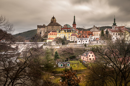 Historic town loket bohemia stock photo containing ancient and architecture, a Holiday Photo by PhotoVision Pavel Rezac