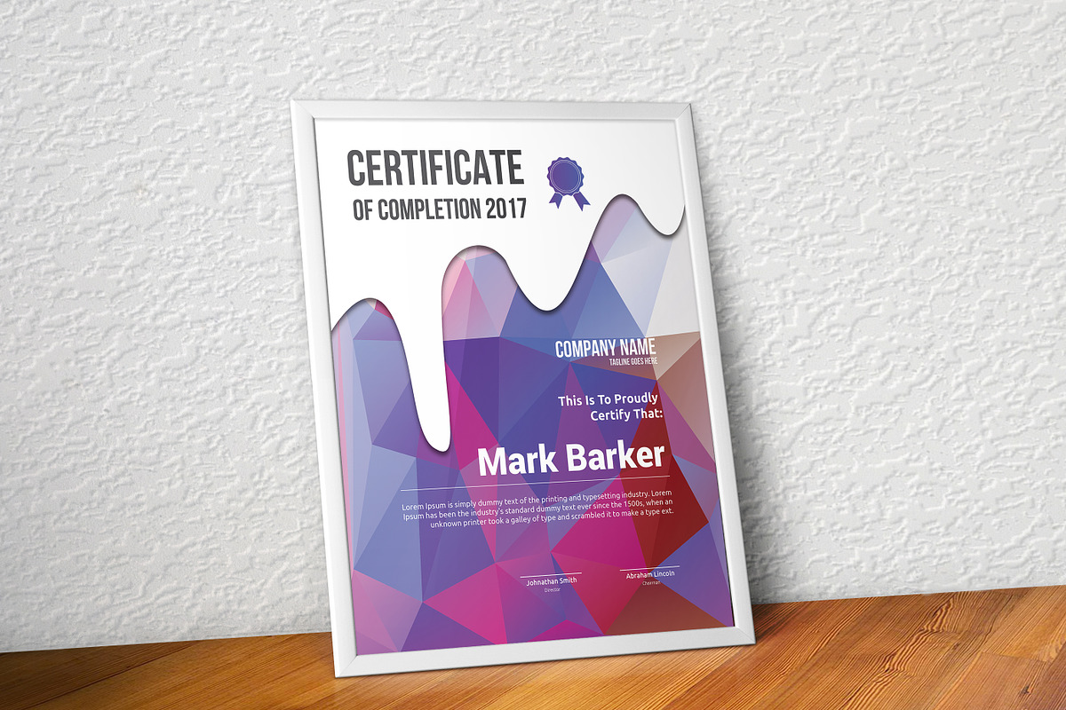 Certificate Word | PSD | AI, a Stationery Template by Curve Design (Photo 2 of 3)