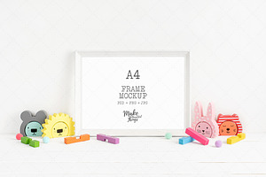 A4 Nursery Frame Mockup