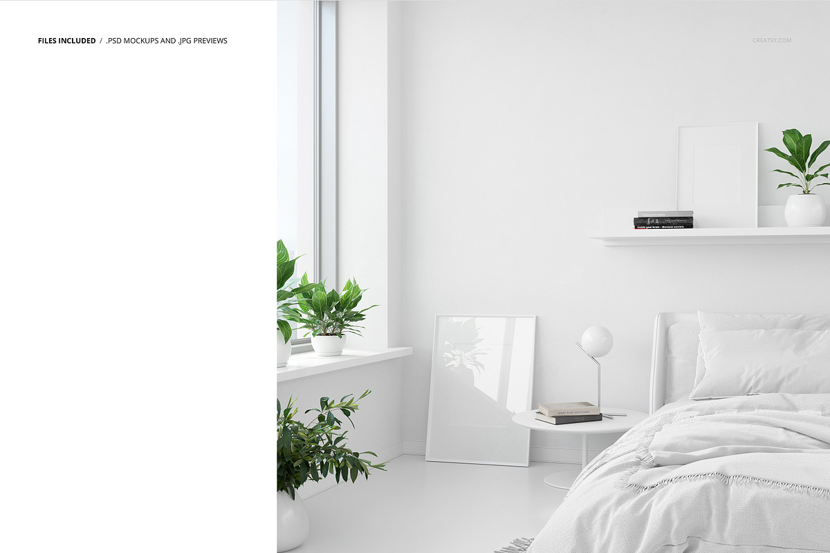 Bedroom Wallpaper Wall Decal Mockup, a Product Mockup by creatsy2 (Photo 2 of 6)