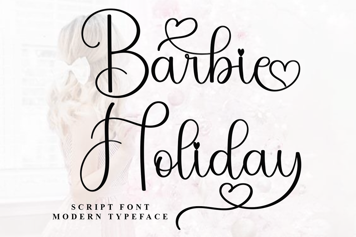 Barbie Holiday, a Handwritten Font by FreshTypeINK (Photo 5 of 8)