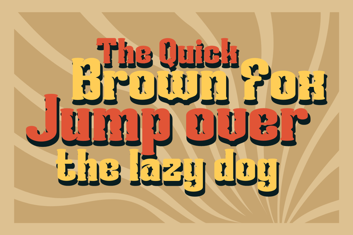 NIKARU | Groovy Retro Font, a Font by twinstd (Photo 3 of 12)