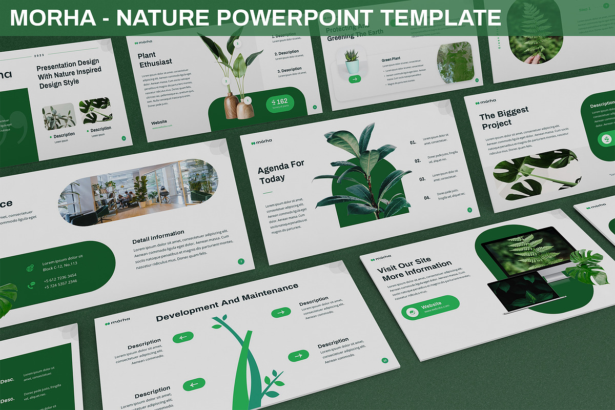 Morha - Nature Powerpoint Template, a Presentation Template by SlideFactory (Photo 1 of 4)