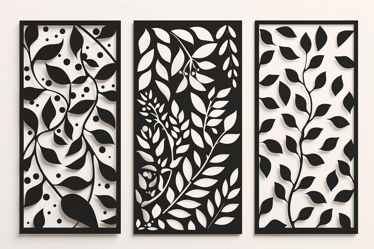 Wall panel laser cut design vector, an Illustration by Amazin_art (Photo 8 of 10)