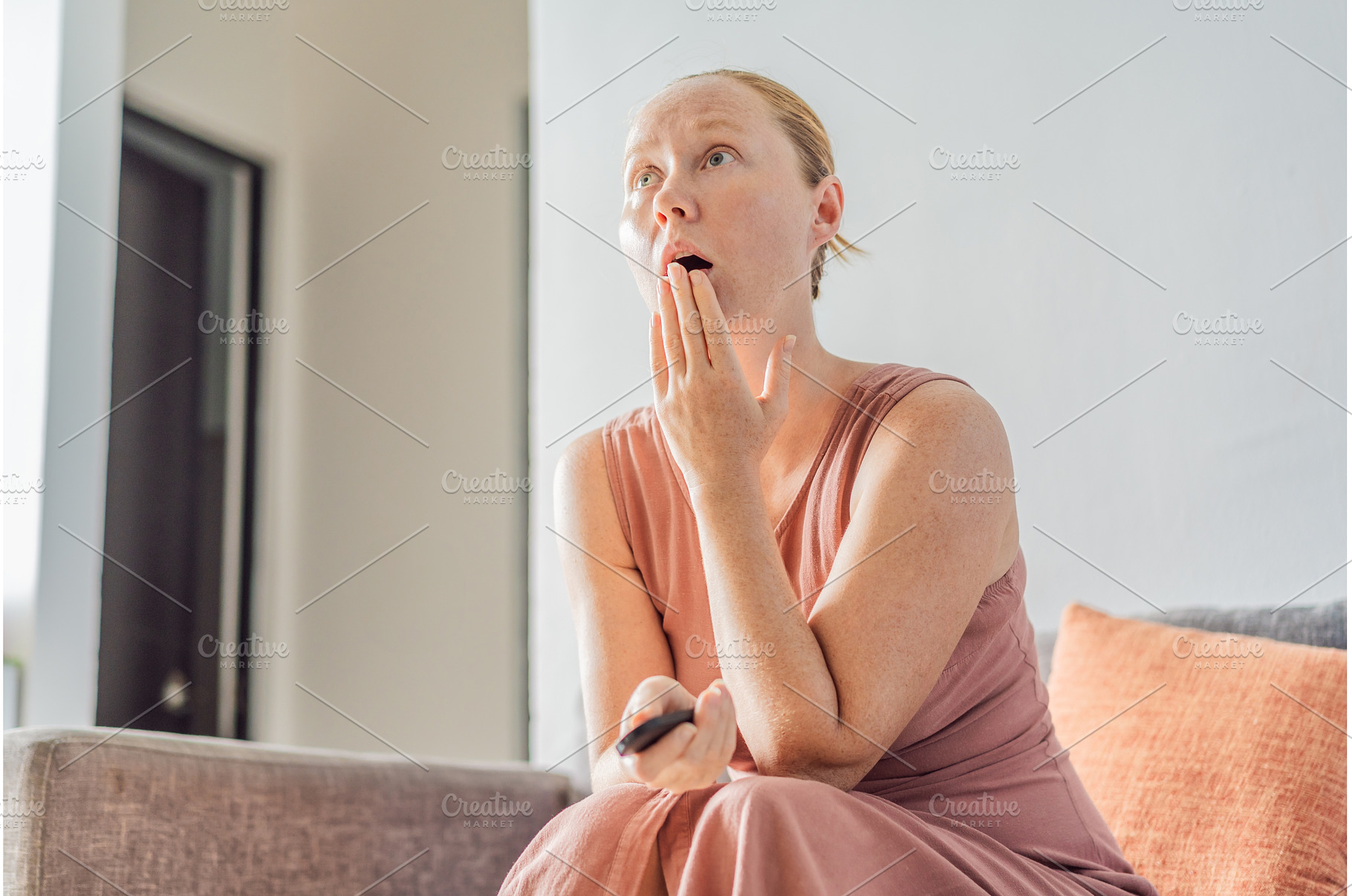 Woman relaxing at home and watching, a Person Photo by Elizaveta Galitskaya