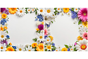 Floral frame Nature flower, a Background Graphic by IrySha (Thumbnail 5 of 7)