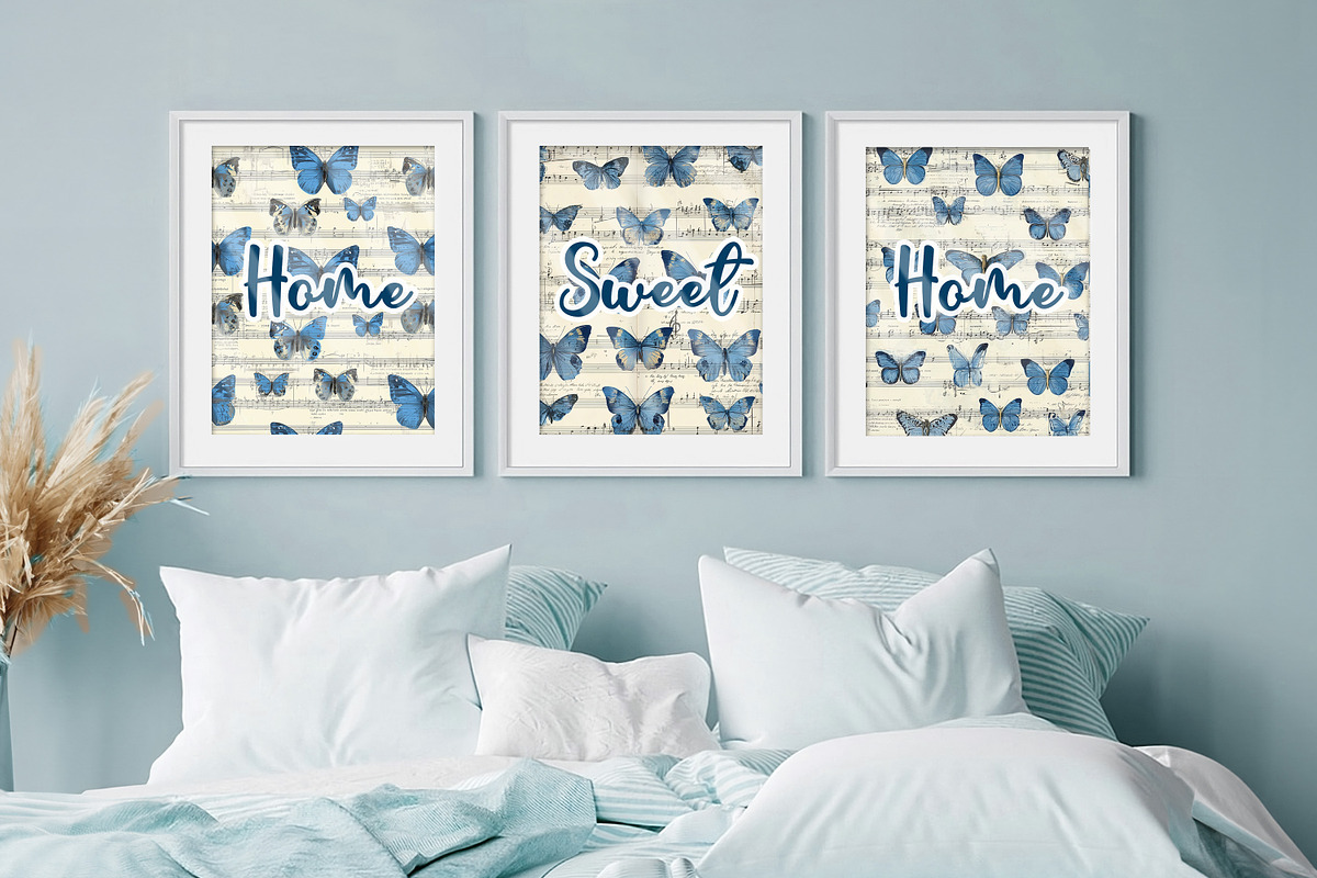 Blue Butterfly Sonata Scrapbooks, a Background Graphic by V Design Creator (Photo 6 of 12)
