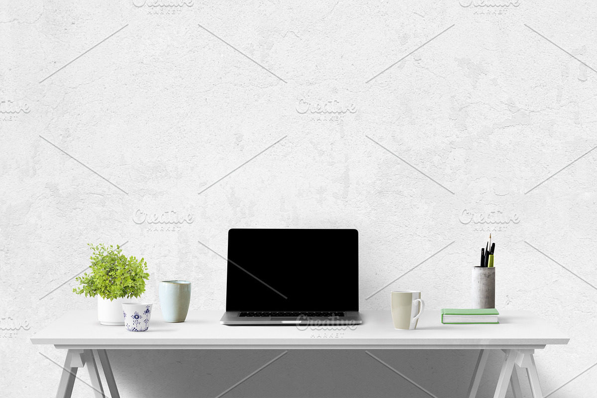computer mockup | desk mockup bundle, a Mac Mockup by PinkJellyfish (Photo 6 of 8)