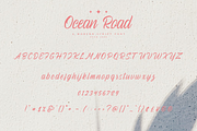 Ocean Road - A Modern Script Font, a Script Font by Pen Culture (Thumbnail 8 of 9)