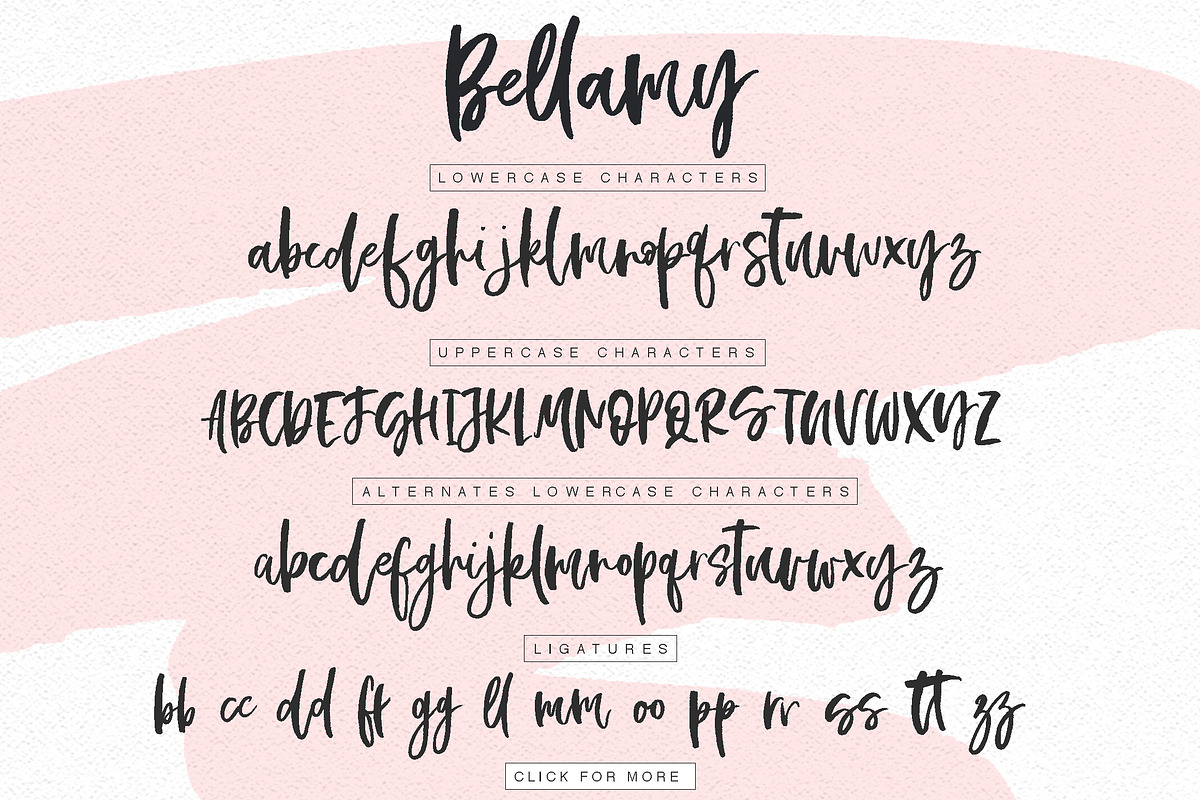 Bellamy Script preview 2