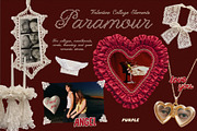 Paramour: Lace Valentine Collage Kit, an Object Graphic by Purple (Thumbnail 1 of 14)