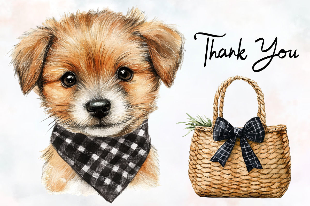 Luxury Black Gingham Summer Clipart, an Illustration by RobertsArt (Photo 7 of 7)