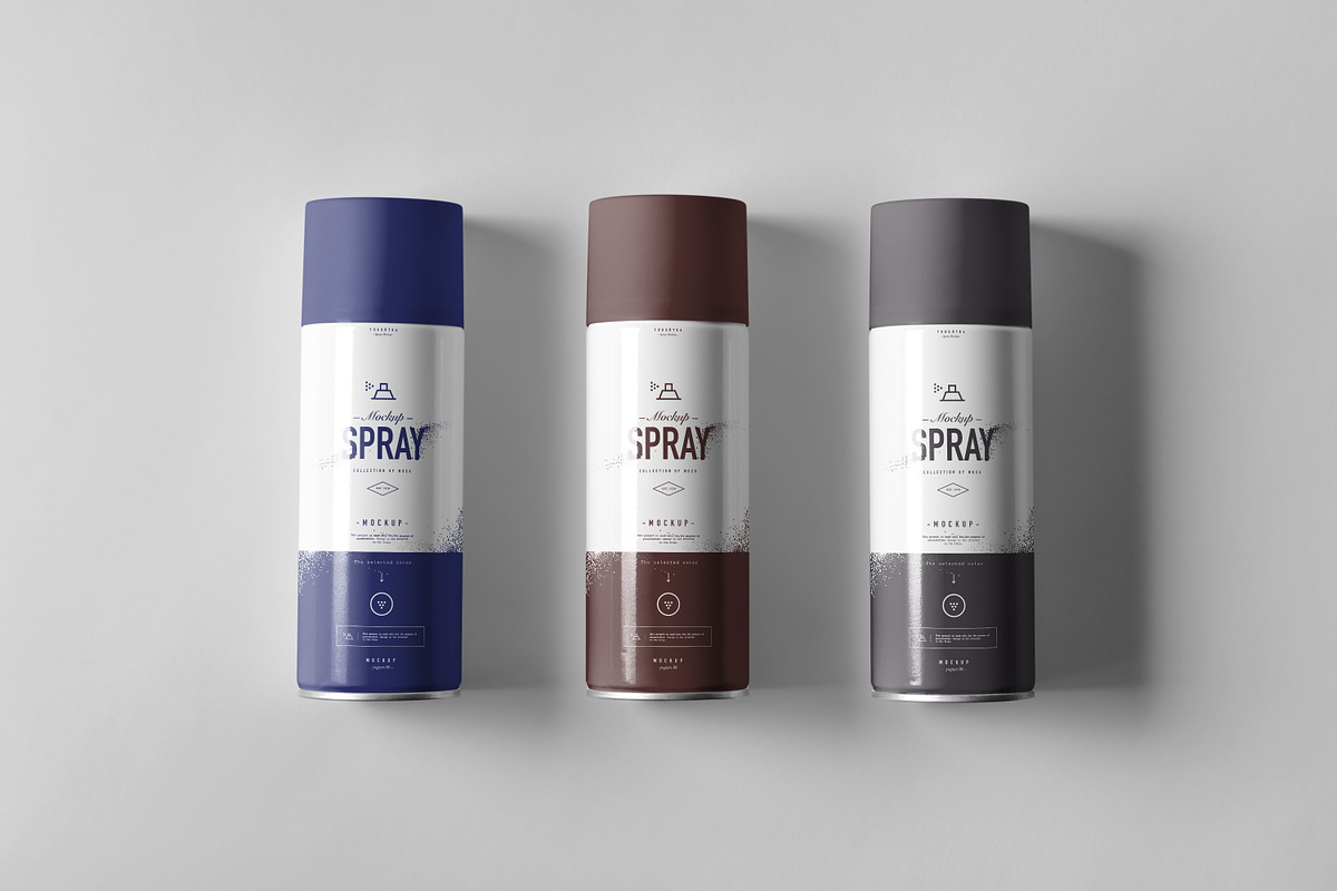 Spray Can Mock-up, a Cups & Container Mockup by Yogurt86 (Photo 8 of 9)