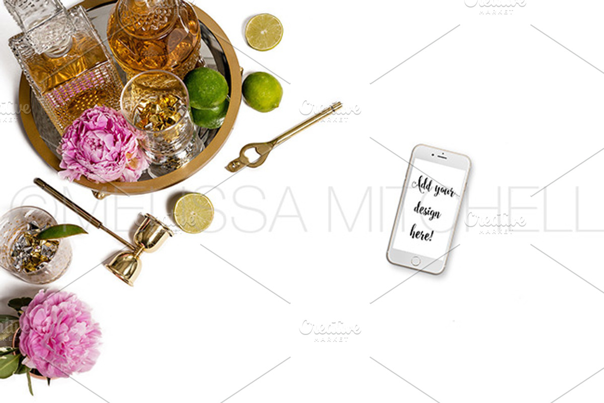 Cocktails & Bar Desktop Mockup #29, an iPhone Mockup by MMStyledStock (Photo 3 of 3)