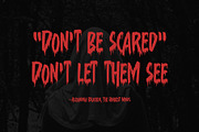 Suzanstein - Horror Font, a Font by Arterfak Project (Thumbnail 10 of 10)