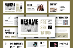 Resume Presentation Template, a Presentation Template by MightyDesign
