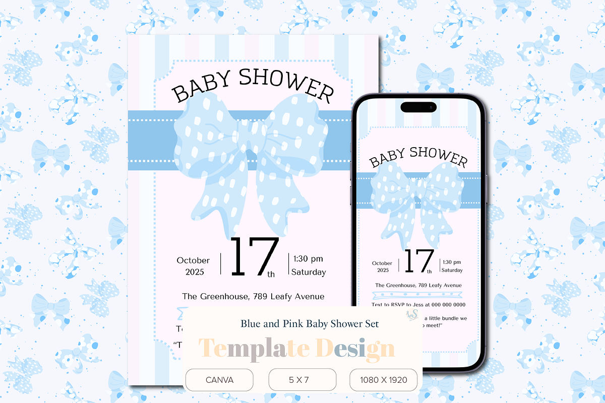 Gender Neutral Baby Shower Invites, an Invitation Template by Little Creative Scribbles (Photo 1 of 7)