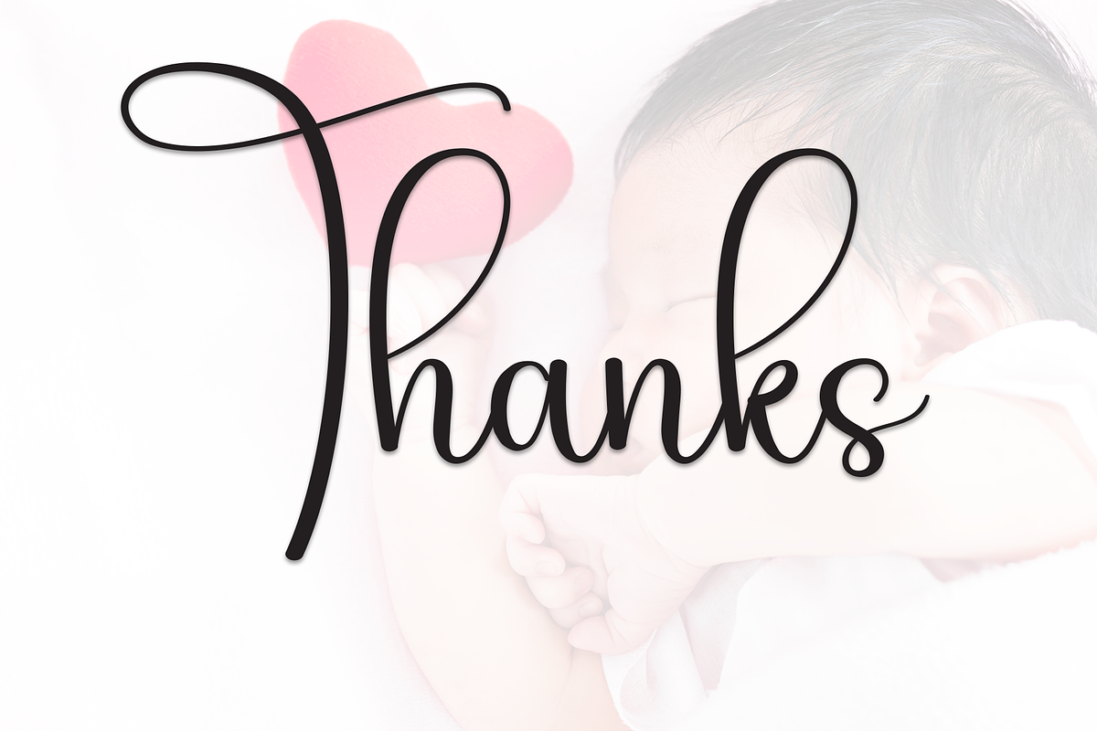 Baby Lovely | Script Font, a Handwritten Font by Scratchones (Photo 9 of 9)