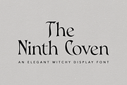 The Ninth Coven - Witchy Gothic Font, a Serif Font by gafaroff studio (Thumbnail 7 of 8)